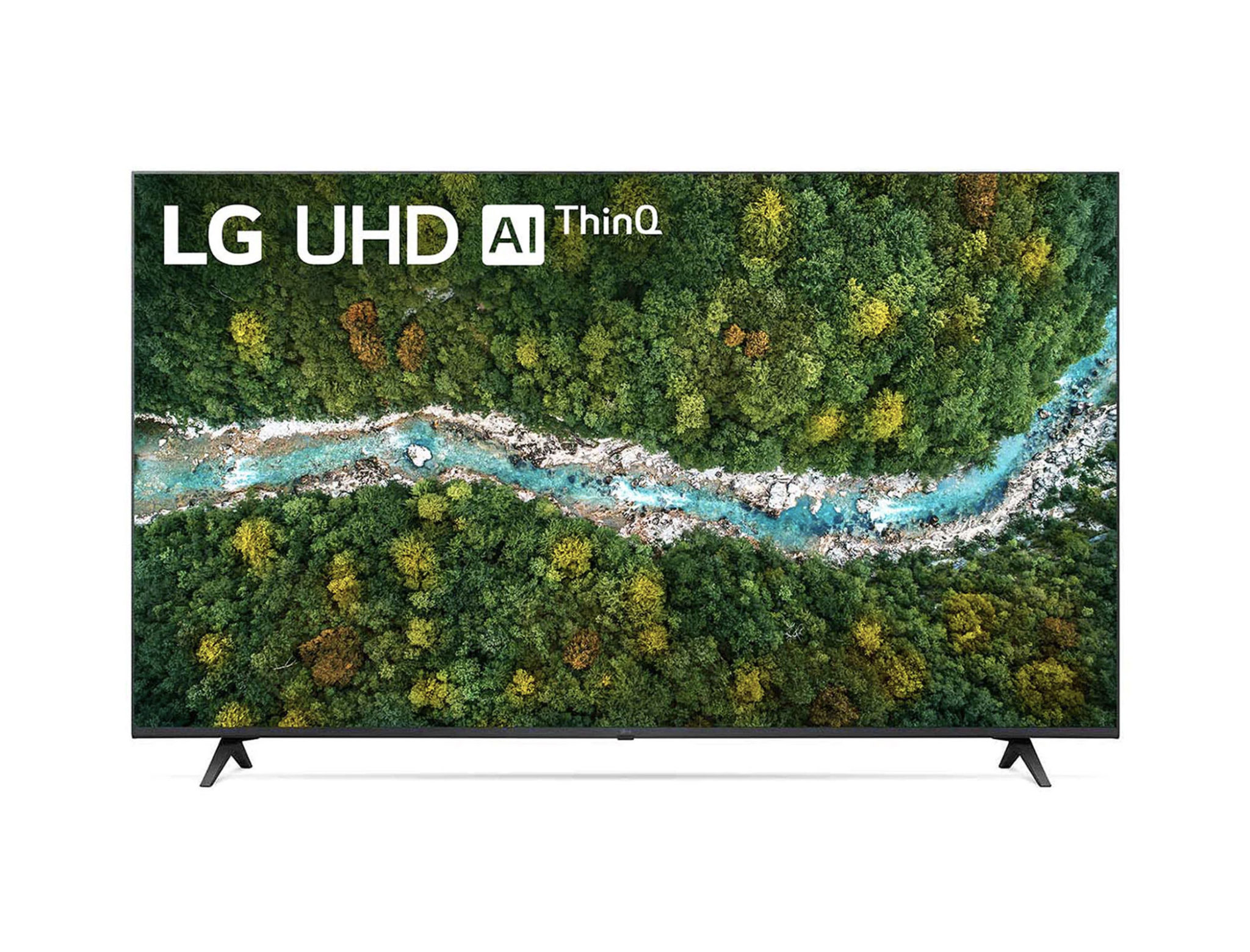 LG UHD AI ThinQ 55″ UP77 4K Smart TV, α5 AI Processor, Magic Remote 